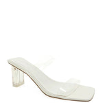 Aena Clear Heels - White