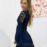 Alyse Lace Dress - Navy