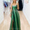Apollo Metallic Gown - Green