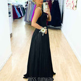Ava Glitter Gown Black