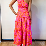 Siena Floral Maxi Dress - Hot Print