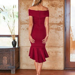 Brienne Midi Dress - Red [PRE-ORDER] - Miss Runway Boutique
