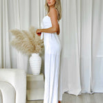 Belinda Linen Jumpsuit - White