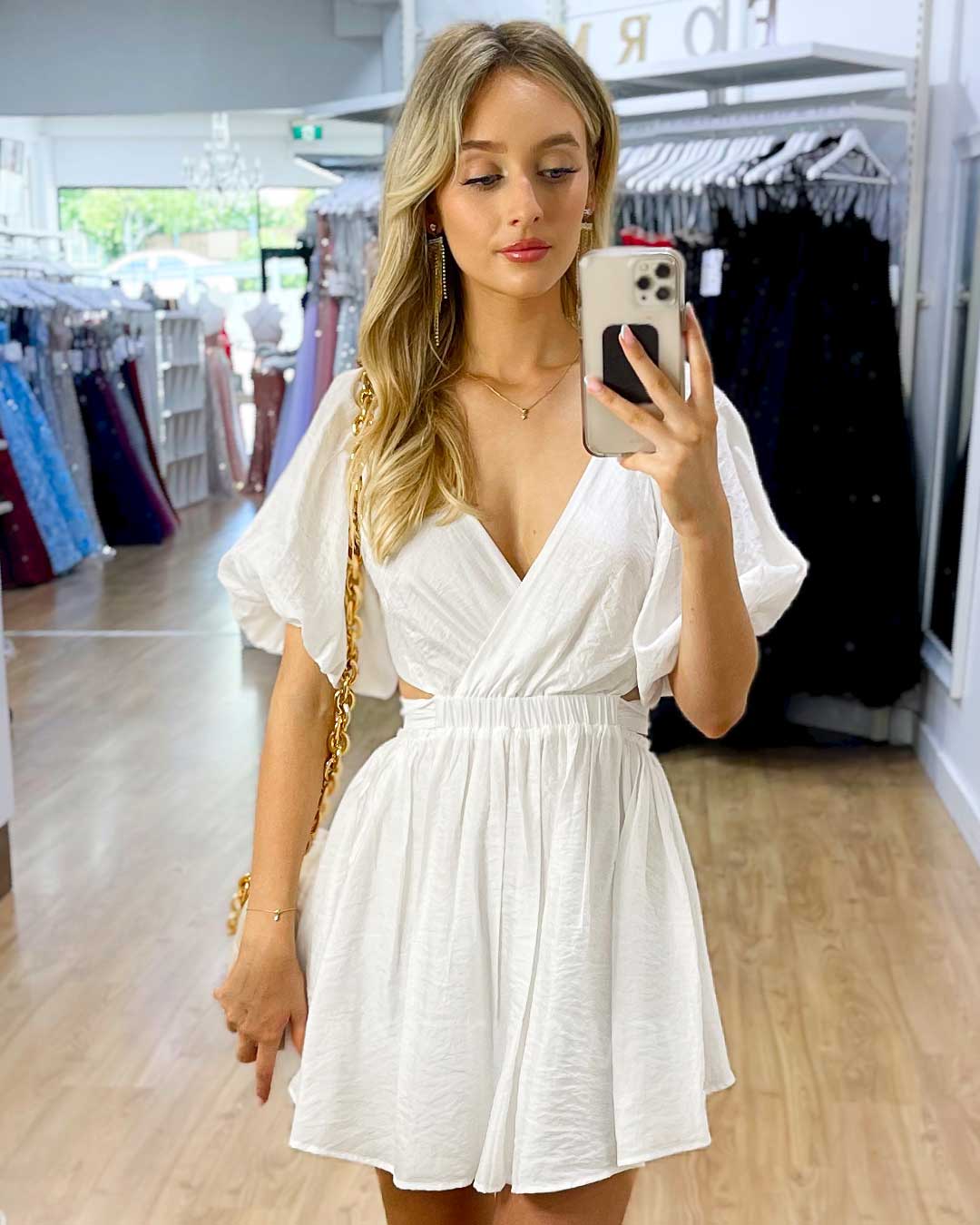 Blanca Mini Dress - White