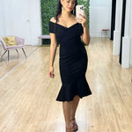 Brienne Midi Dress - Black