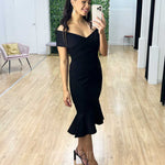 Brienne Midi Dress - Black