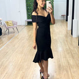 Brienne Midi Dress - Black