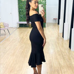 Brienne Midi Dress - Black