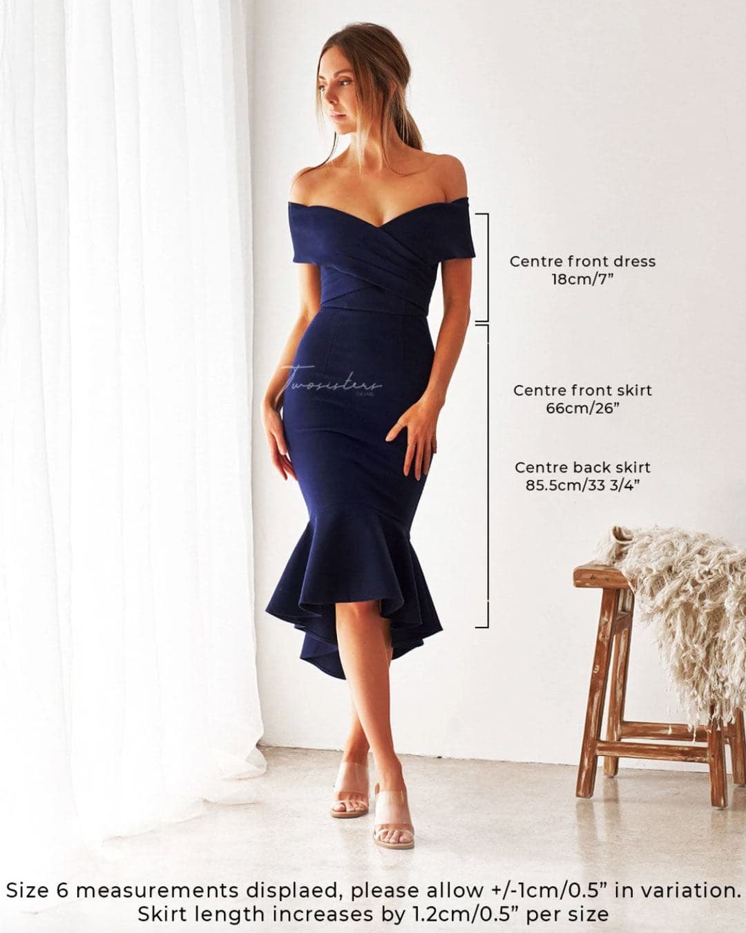 Brienne Midi Dress - Blush