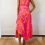 Siena Floral Maxi Dress - Hot Print