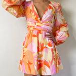 Rhea Mini Dress - White Print