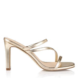 Kipper Block Mule Heels - Champagne Smooth