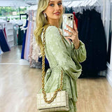 Carla Playsuit - Pistachio