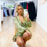 Carla Playsuit - Pistachio