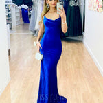 Carlisle Sparkle Velvet Gown - Cobalt