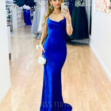 Carlisle Sparkle Velvet Gown - Cobalt