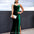 Carlisle Sparkle Velvet Gown - Emerald