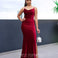 Carlisle Sparkle Velvet Gown - Wine