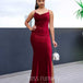 Carlisle Sparkle Velvet Gown - Wine