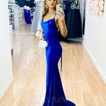Carlisle Sparkle Velvet Gown - Cobalt