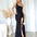 Carmela Glitter Gown - Black