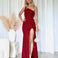 Carmela Glitter Gown - Ruby
