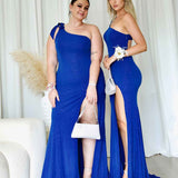 Carmela Glitter Gown - Cobalt