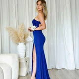 Carmela Glitter Gown - Cobalt