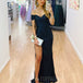 Carmen Glitter Gown - Black