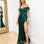 Carmen Satin Gown - Green *[EXCLUSIVE]
