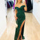 Carmen Sequin Gown - Forest