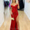 Carmen Sequin Gown Red