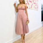 Carrie Midi Dress - Blush
