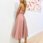 Carrie Midi Dress - Blush