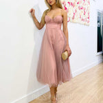 Carrie Midi Dress - Blush