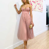 Carrie Midi Dress - Blush