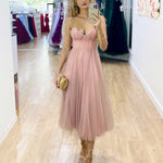 Carrie Midi Dress - Blush