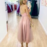 Carrie Midi Dress - Blush