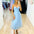 Carrie Mid Dress - Light Blue