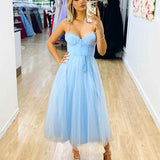 Carrie Mid Dress - Light Blue