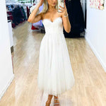 Carrie Midi Dress - White