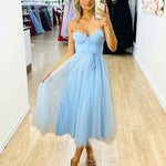 Carrie Mid Dress - Light Blue