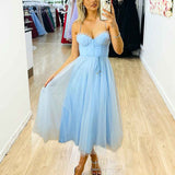 Carrie Mid Dress - Light Blue