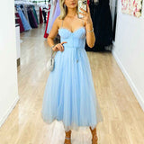 Carrie Mid Dress - Light Blue