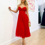 Carrie Midi Dress - Red