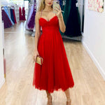 Carrie Midi Dress - Red