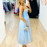 Carrie Mid Dress - Light Blue