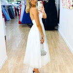 Carrie Midi Dress - White