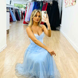 Carrie Mid Dress - Light Blue