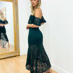 Celine Lace Set - Emerald Green